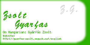 zsolt gyarfas business card