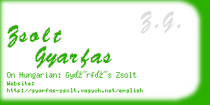 zsolt gyarfas business card